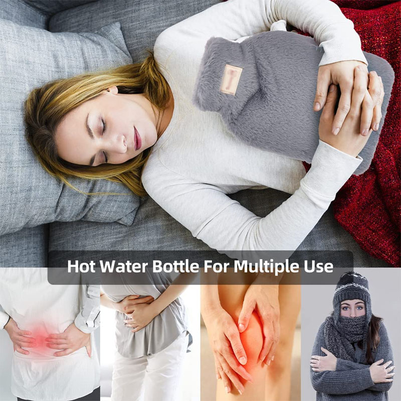 Hot Water Bottle With Soft Cover - Image 3