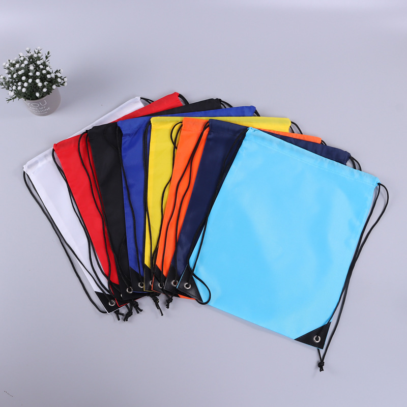 210T Polyester Drawstring Backpacks - Image 3