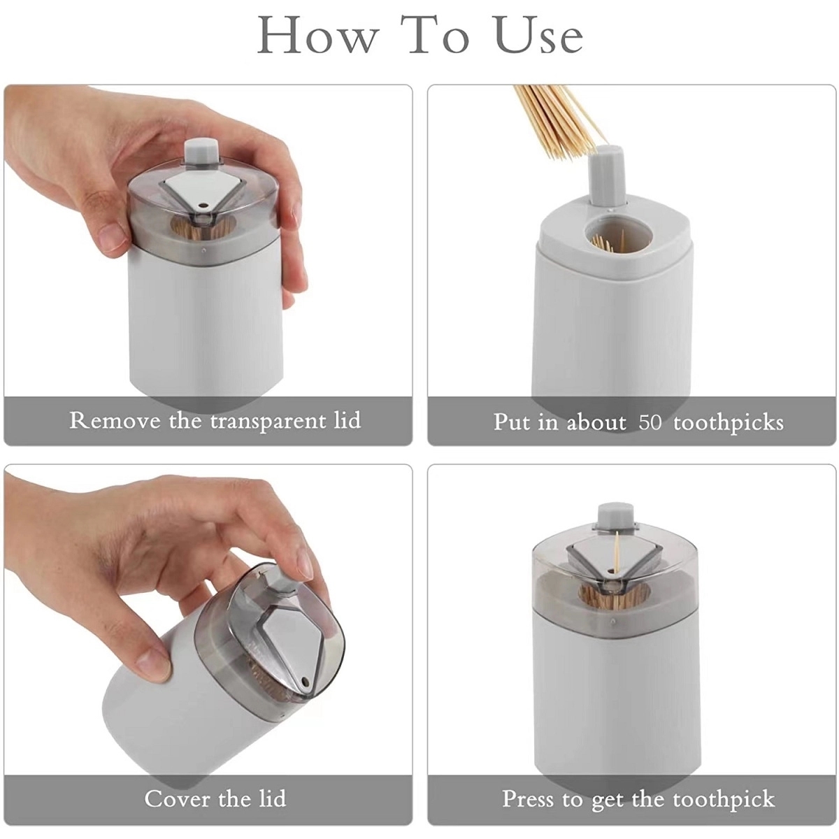 Pop-Up Automatic Toothpick Dispenser Holder - Image 3