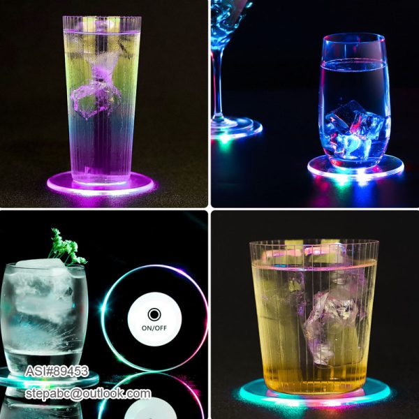LED Acrylic Luminous Coasters - Image 3