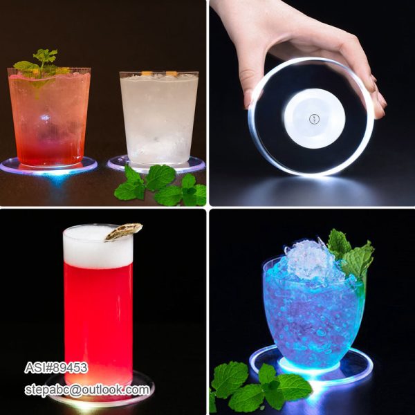 LED Acrylic Luminous Coasters - Image 5