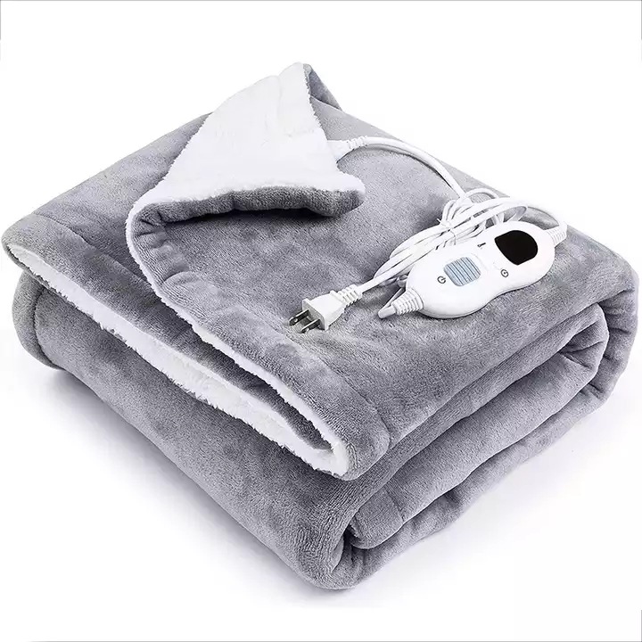 Electric Heated Throw Blanket, 50"x60" Flannel over - Image 3