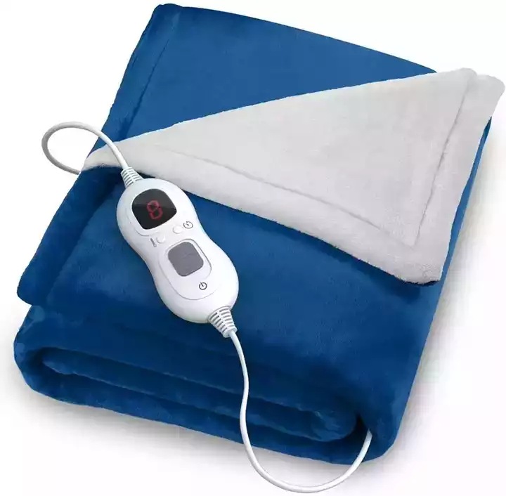 Electric Heated Throw Blanket, 50"x60" Flannel over - Image 4