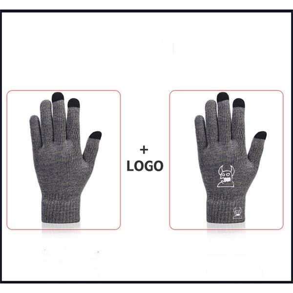 Touch Screen Acrylic Winter Gloves - Image 2