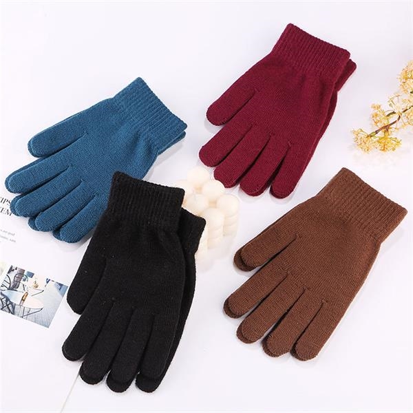 Acrylic Knitted Gloves - Image 2
