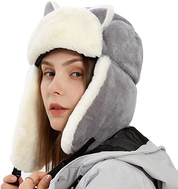 Winter Bomber Hats for Women Lovely Cat Ear - Image 4