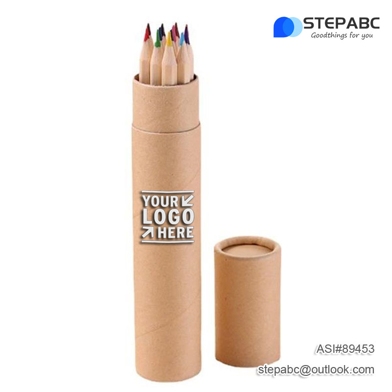 12-Piece Colored Pencil Set in Wood Tube