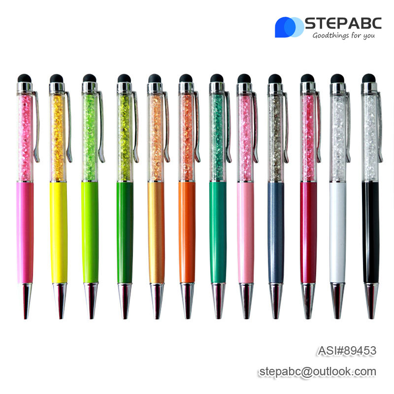 Capacitive Stylus Crystal Ballpoint Pen