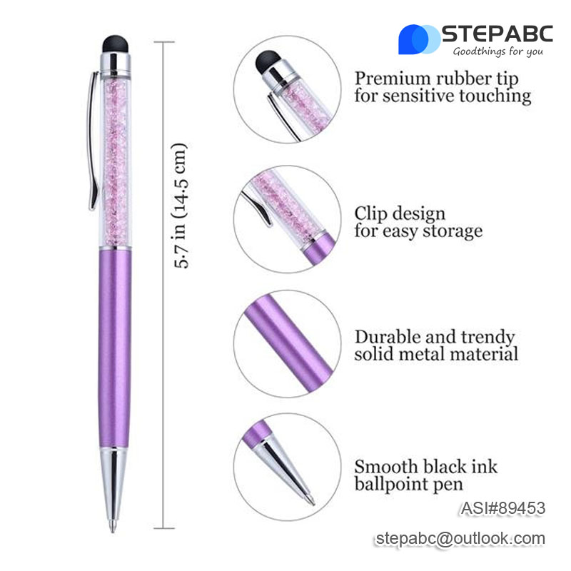 Capacitive Stylus Crystal Ballpoint Pen - Image 3