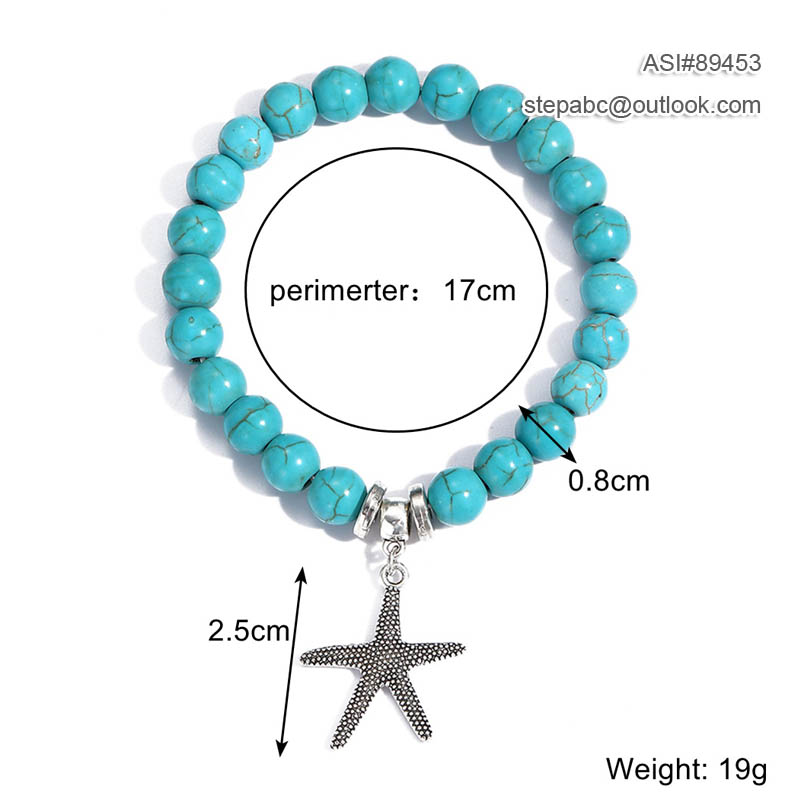 Turquoise Bracelet 8mm - Image 10