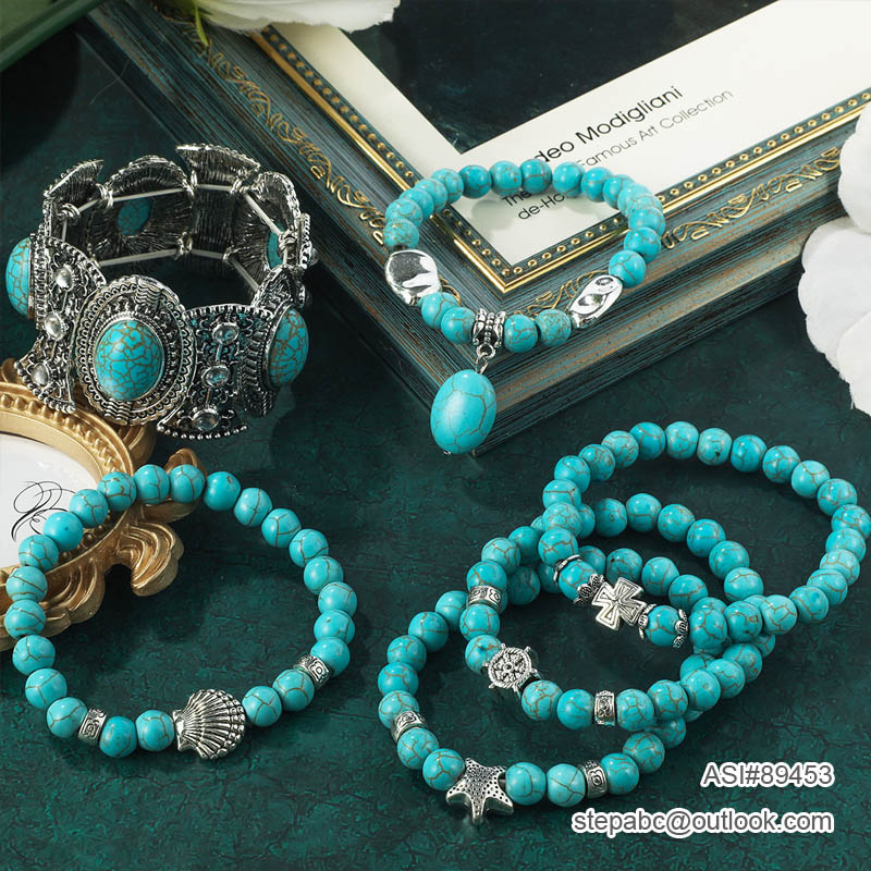 Turquoise Bracelet 8mm - Image 2