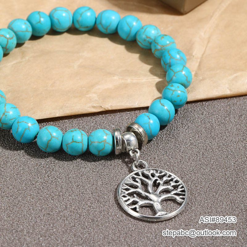 Turquoise Bracelet 8mm - Image 3