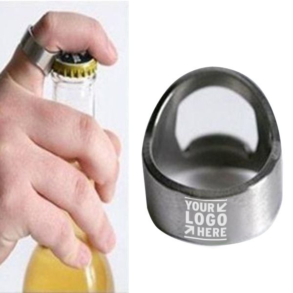 Stainless Steel Metal Beer Bottle Opener Ring