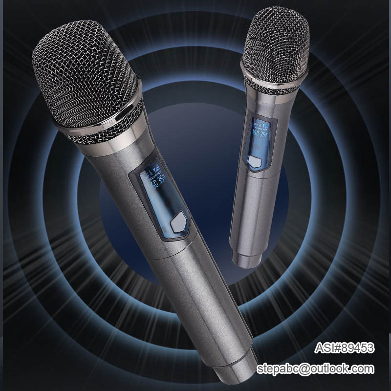 UHF Wireless Dual Handheld Dynamic Microphone
