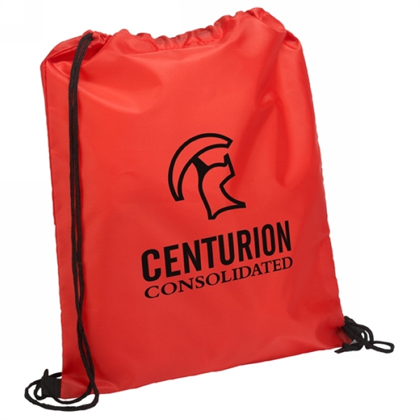 210D Polyester Drawstring Backpack - Image 3