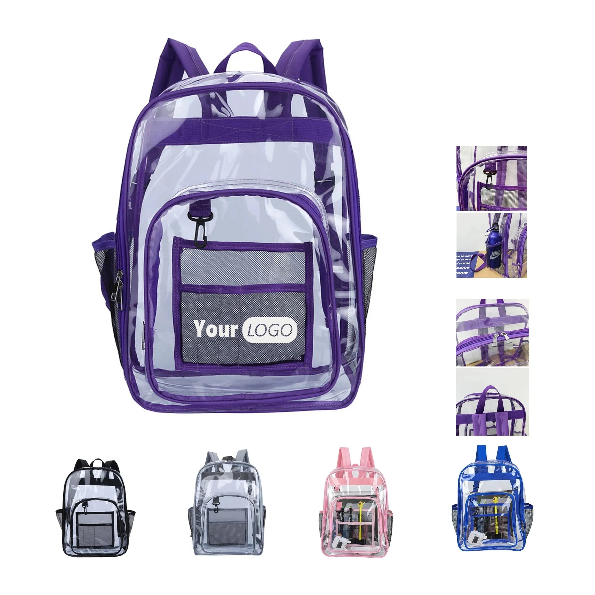 PVC Clear Backpack Beach Bag