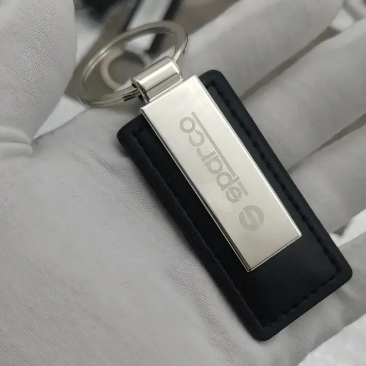 PU Leather Metal Keychain - Image 2