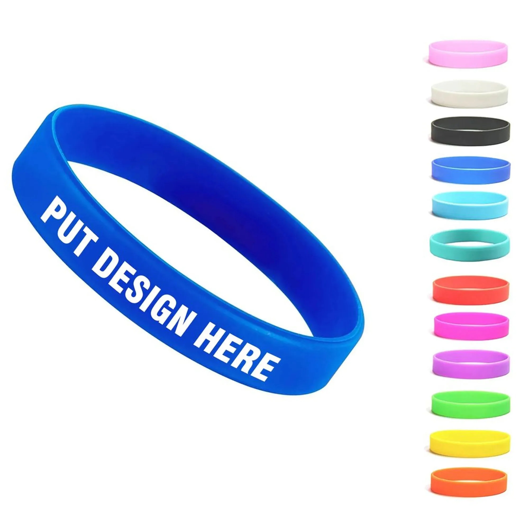 Customizable Silicone Wristband Party Bracelet Wrist Strap