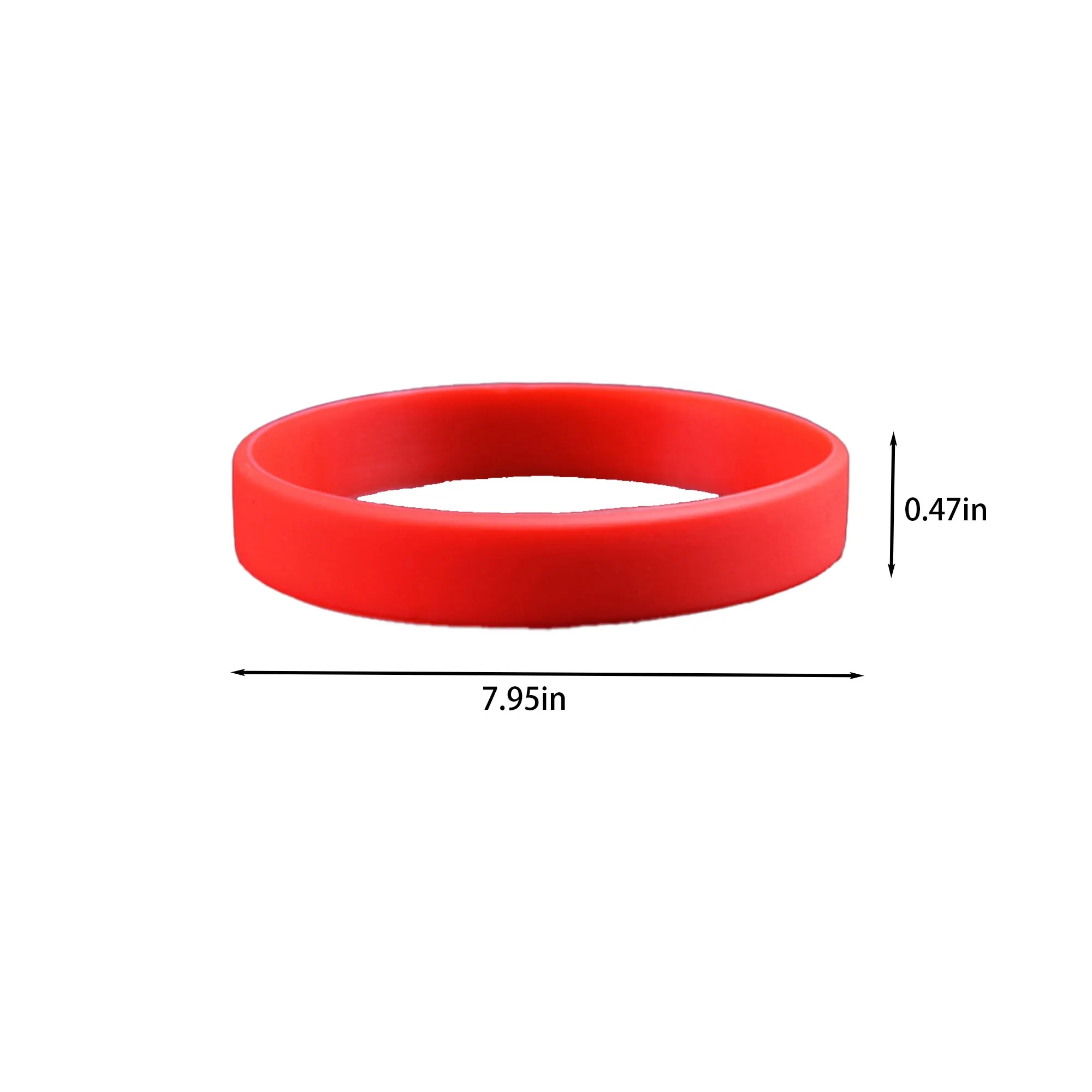 Customizable Silicone Wristband Party Bracelet Wrist Strap - Image 3