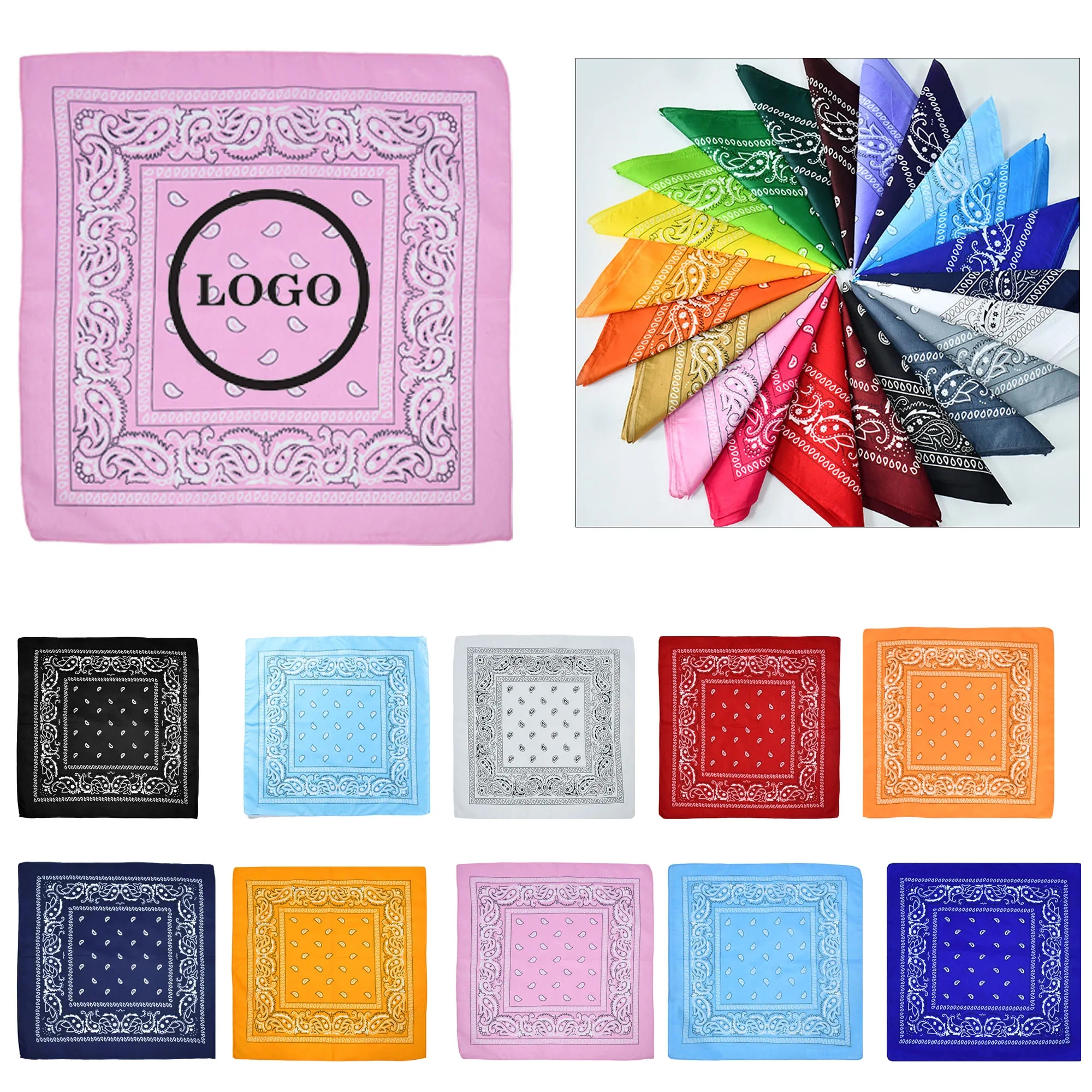 22" Full Color Silk Breeze Bandana