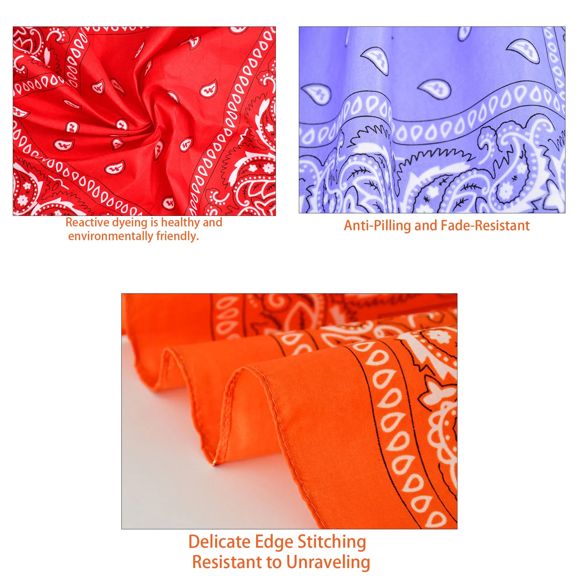 22" Full Color Silk Breeze Bandana - Image 3