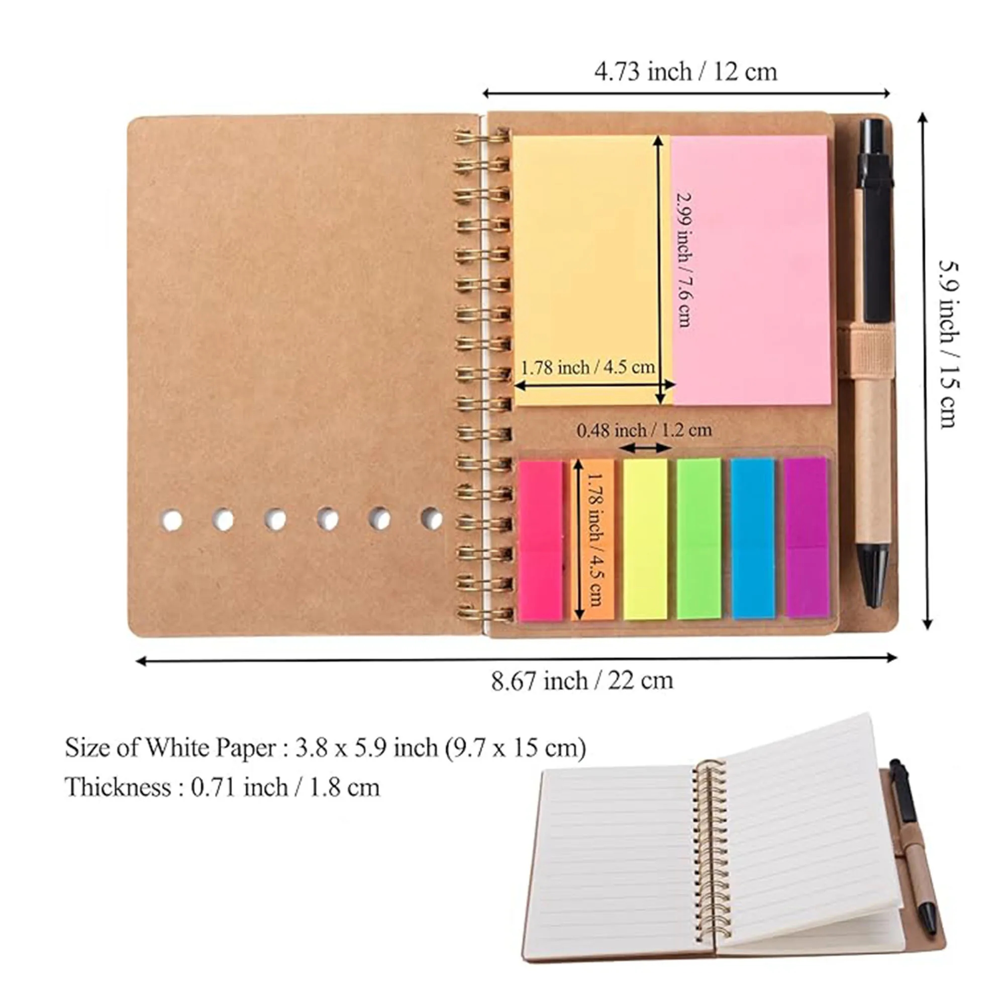 Customizable Coil Sticky Notebook - Image 2