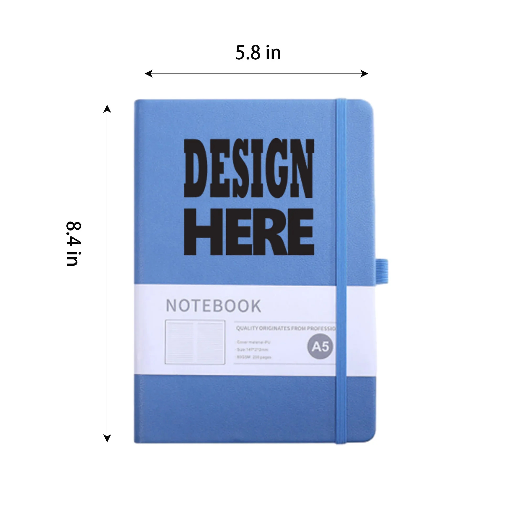 A5 Journal Notebook With Pen Loop - Image 2