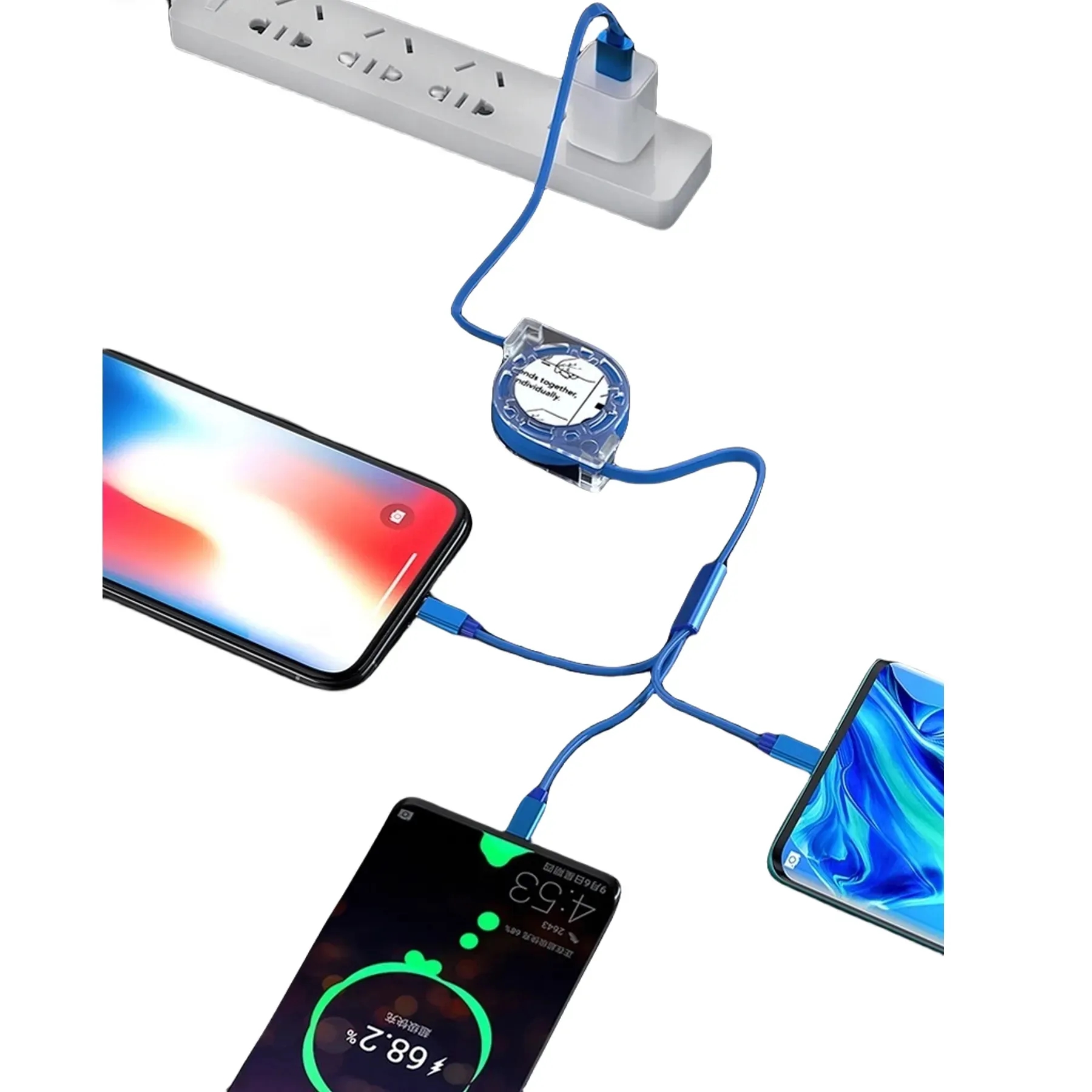 3 in 1 Retractable USB Cable Fast Charger - Image 4