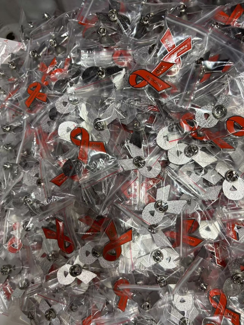 Customized Metal Ribbon Lapel Pin - Image 4