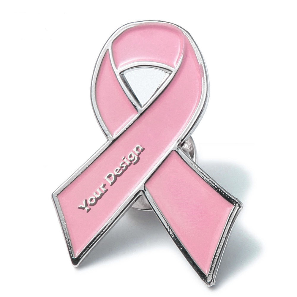 Customized Metal Ribbon Lapel Pin