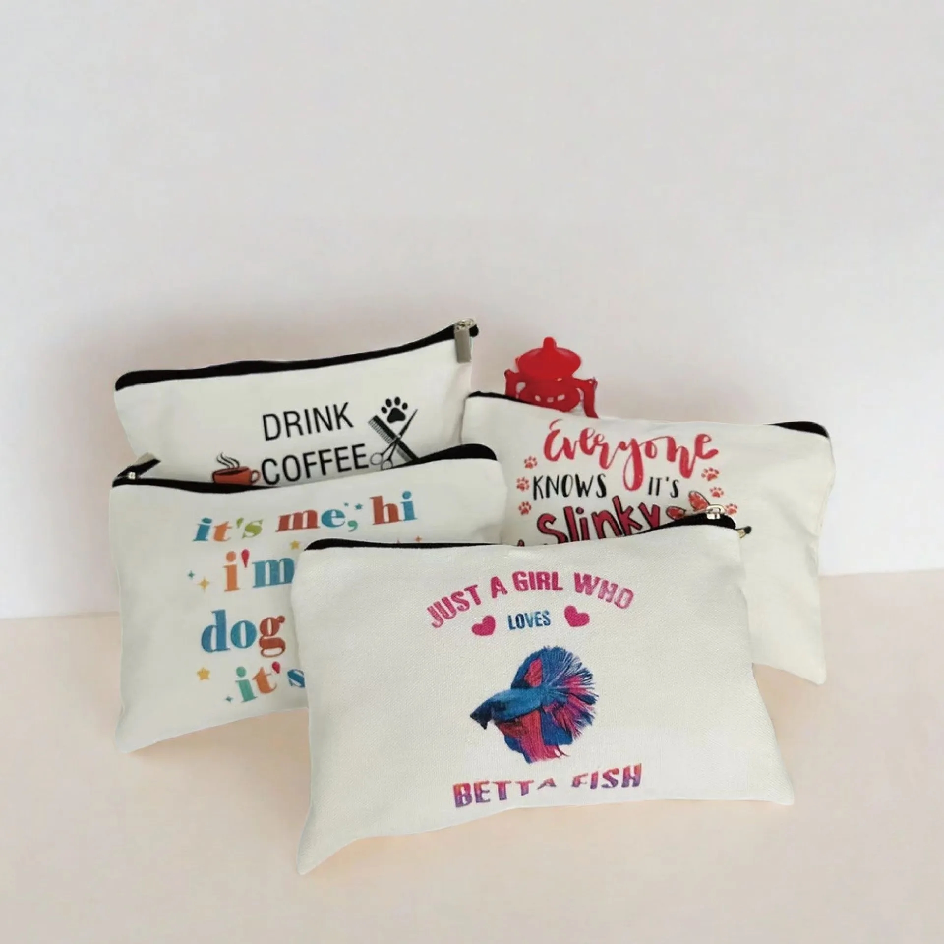 Custom Zippered Canvas Storage Bag L