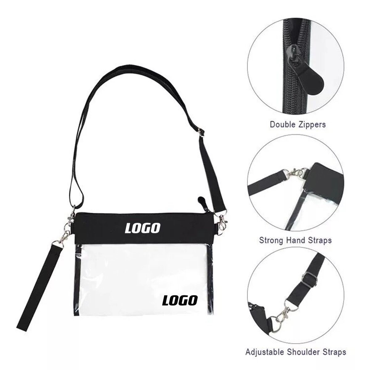 PVC Crossbody Purse Clear Bag