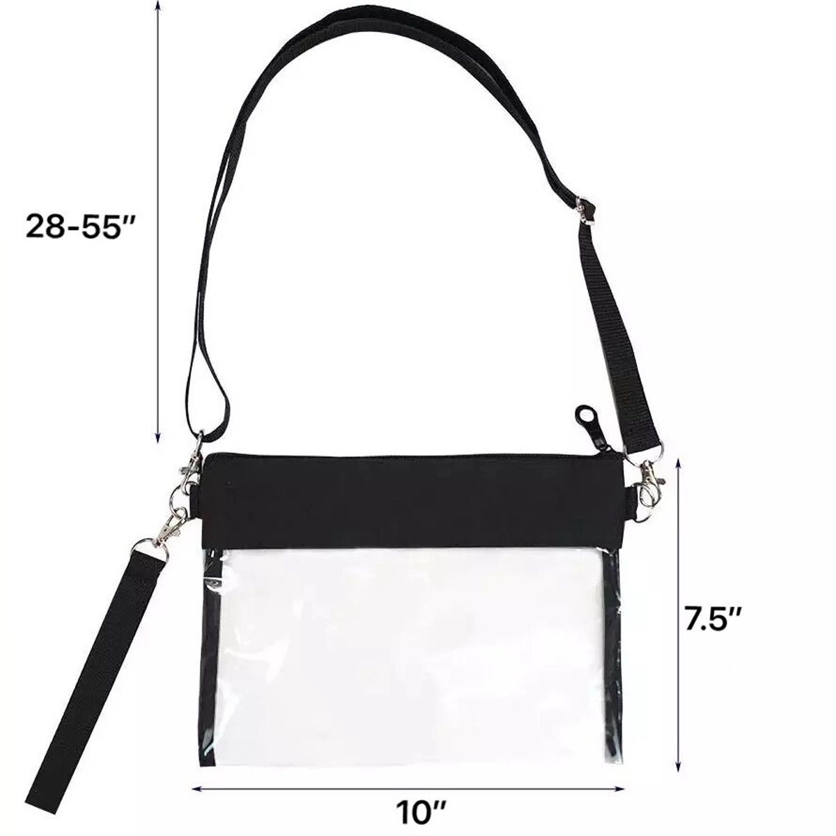 PVC Crossbody Purse Clear Bag - Image 2
