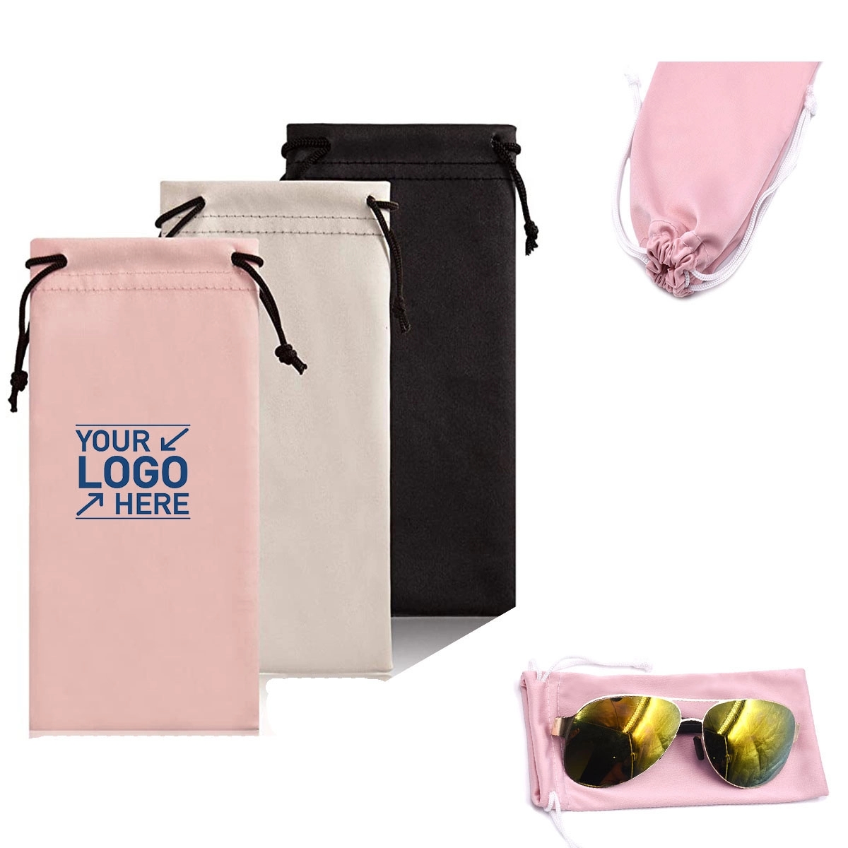 Microfiber Pouch With Drawstring