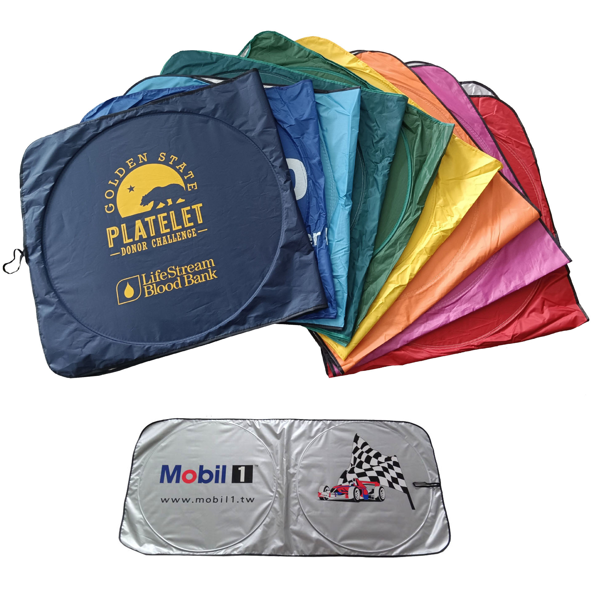 Car Windshield Sun Shade with Pouch - Image 2