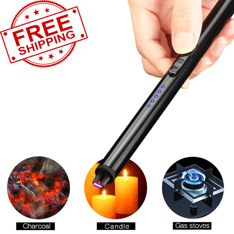 Rechargeable Electric Candle Grill Lighter with 5 LED