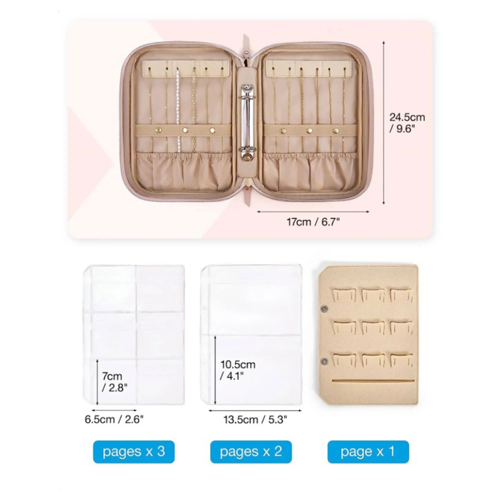 Jewelry Rolls Zipper Pouch Bag - Image 2