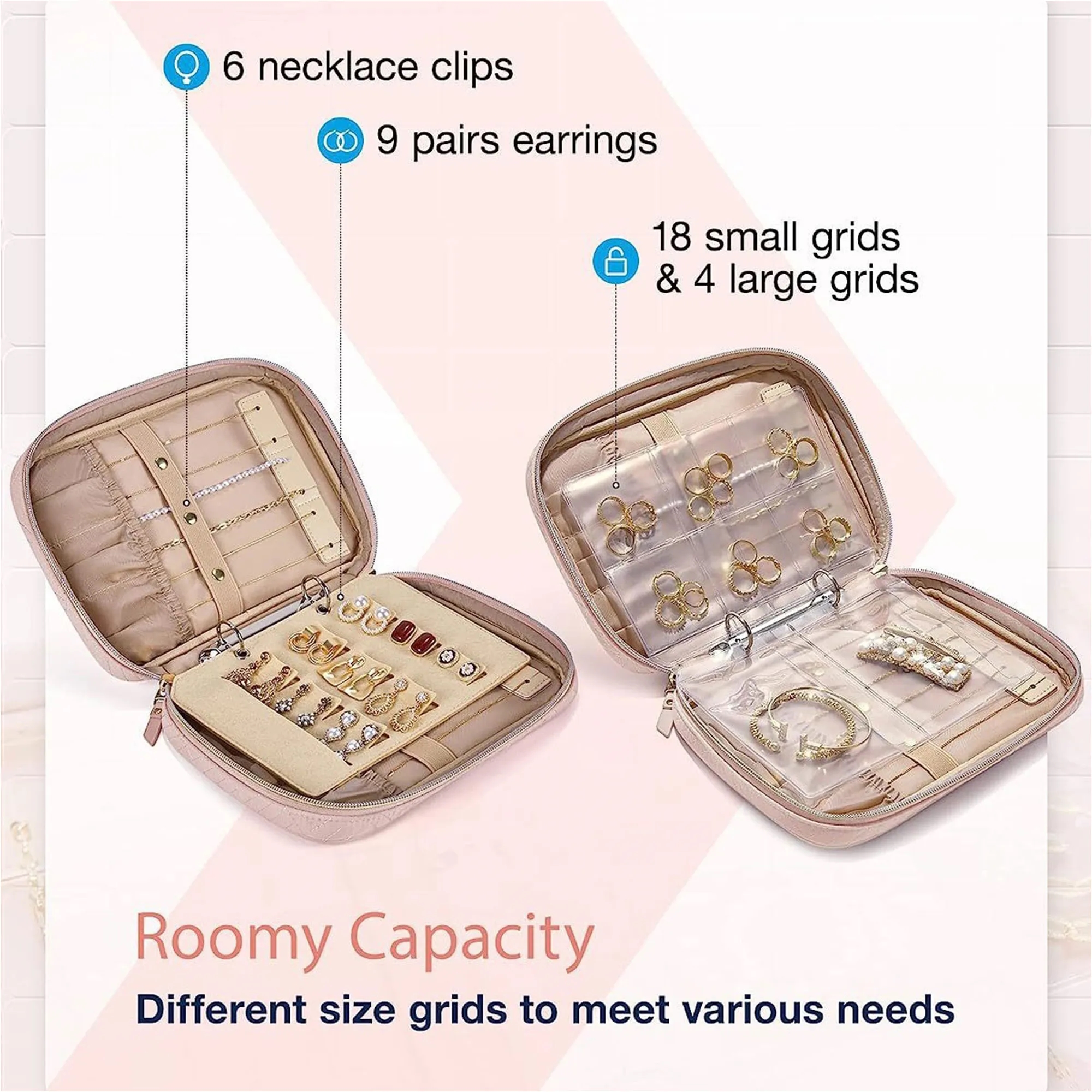 Jewelry Rolls Zipper Pouch Bag - Image 3