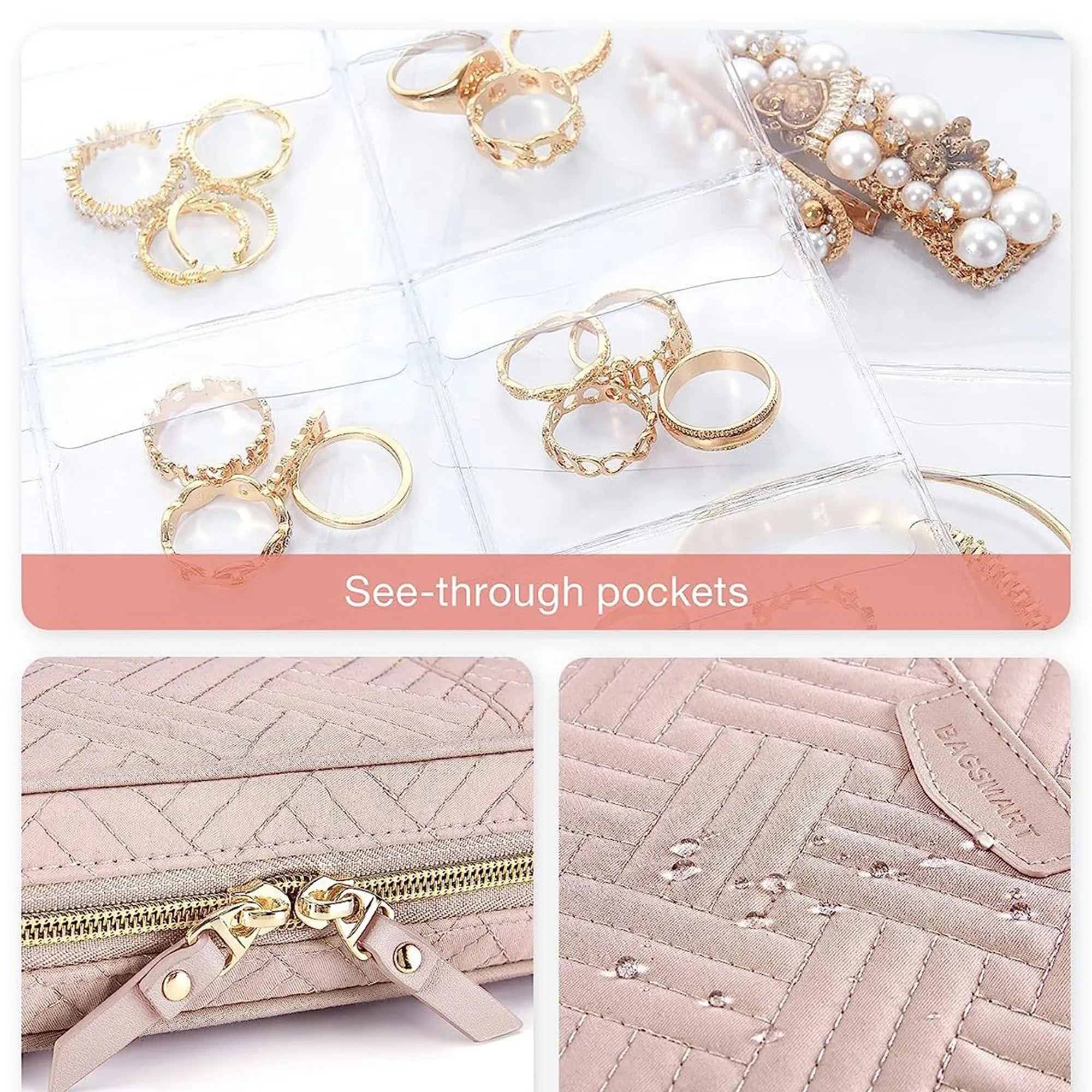 Jewelry Rolls Zipper Pouch Bag - Image 4