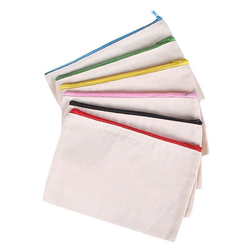 Custom Zippered Canvas Storage Bag L - Image 2