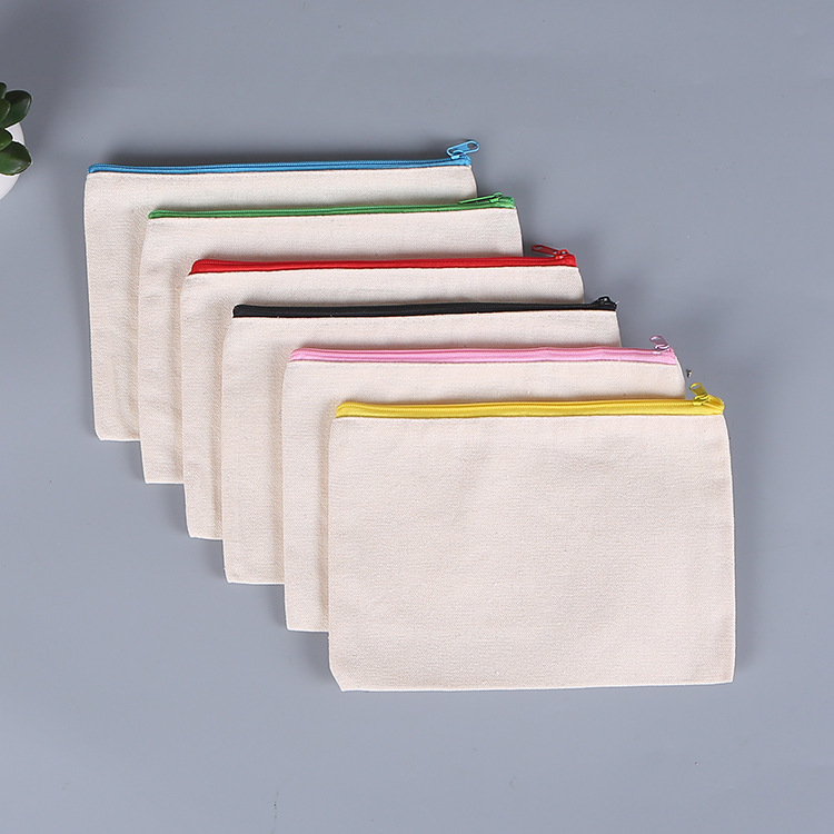 Canvas Storage Bag Zippered Pencil Pouch M - Image 2