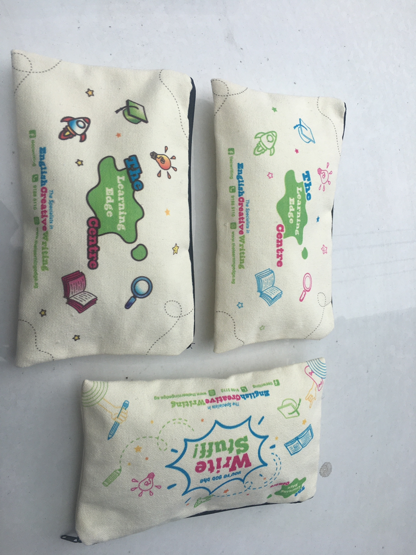 Canvas Storage Bag Zippered Pencil Pouch M - Image 3