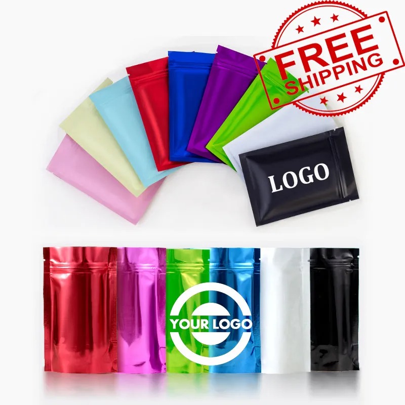 Zipper Lock Self Seal Aluminum Foil Packaging Bag