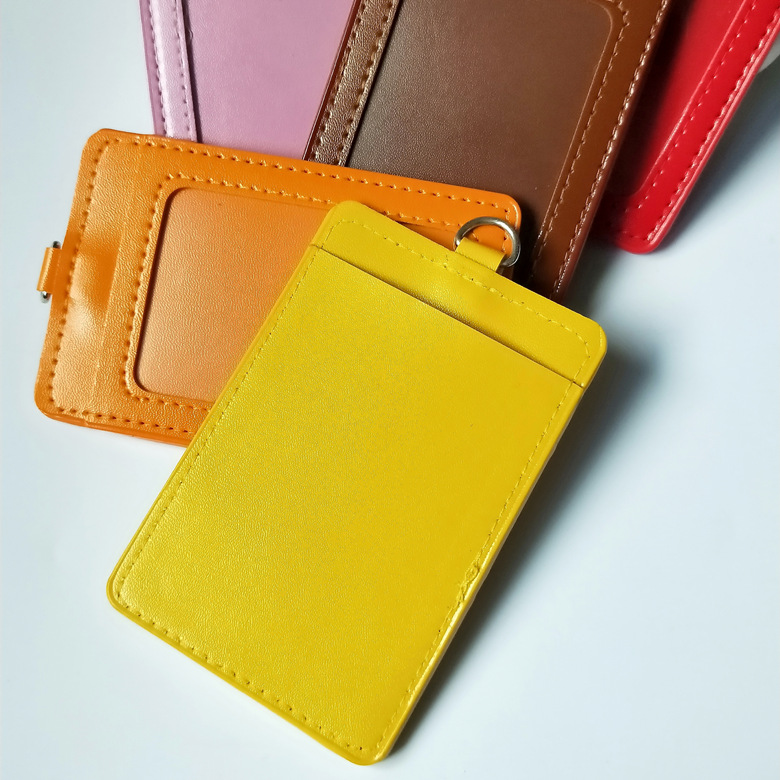 PU Trade Show Badge Holder w/ card slots - Image 2