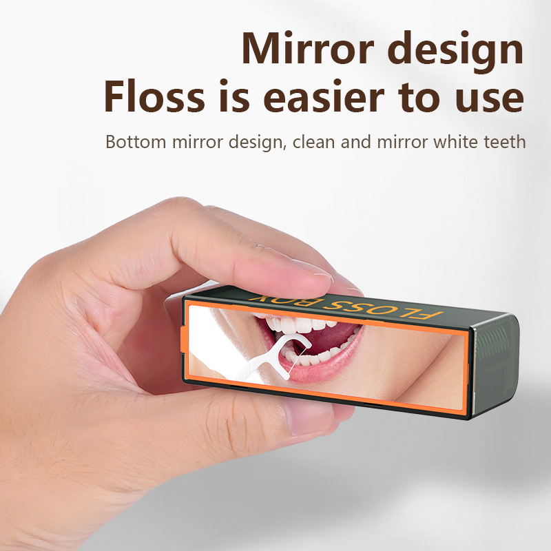 Portable Dental Floss Dispenser with Mirror - Image 3