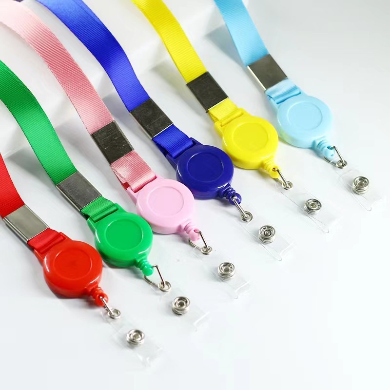 Lanyards with Badge Reel for ID Vaccine Card Holder - Image 2